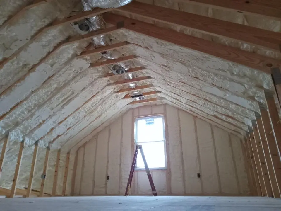 Spray foam roofing application for Crawl Space Insulation project in Lancaster